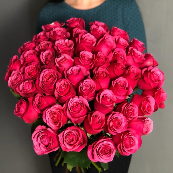 Букет из 23 нежно-розовых роз